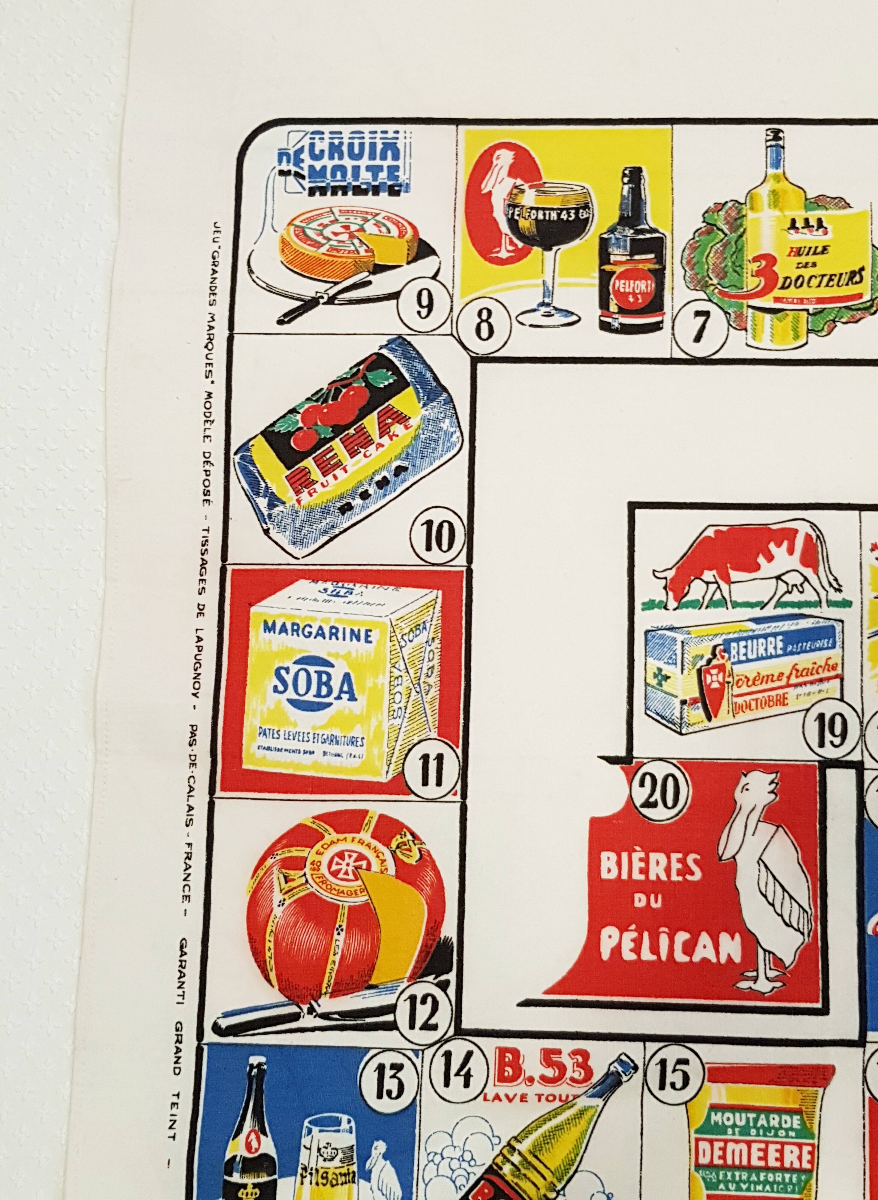 Vintage publicity teatowel