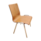 Multiplied wooden chair and chrome feet, vintage 60/70s