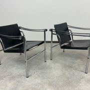Bauhaus LC1 chairs by Le Corbusier for Cassina