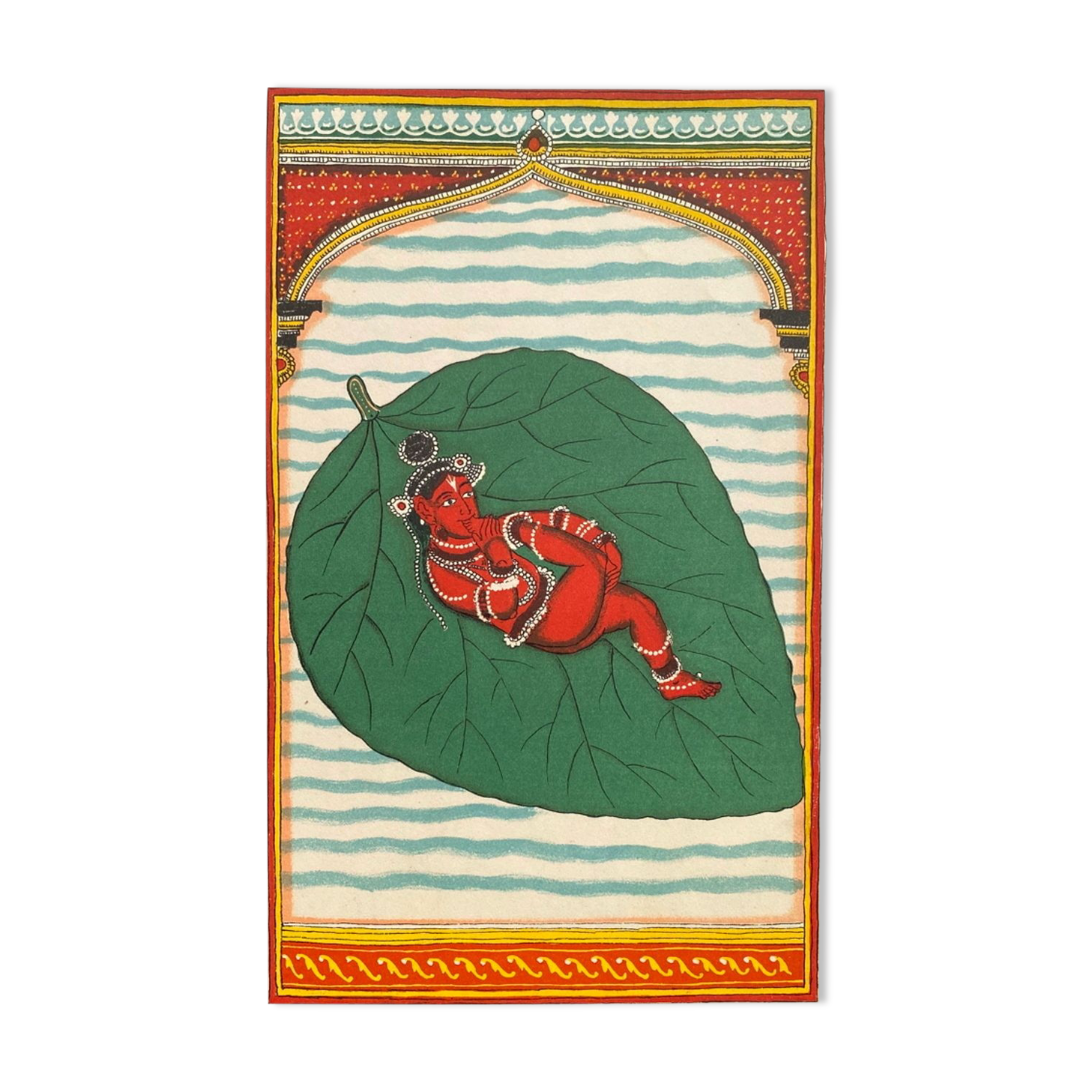 Lithography vintage indian mythology