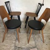 Set of 4 vintage chairs 1960