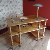 Light wood desk