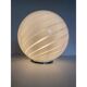 Contemporary Murano Style Spiral White Murano Glass Table Lamp