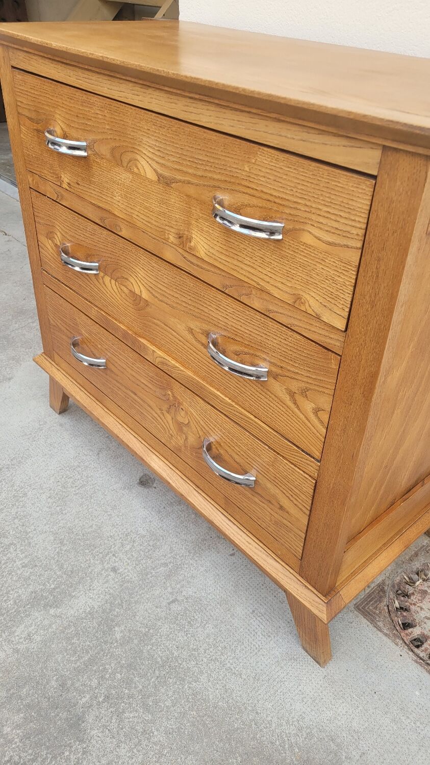 Vintage chest of drawers 1950 feet compass 3 drawers