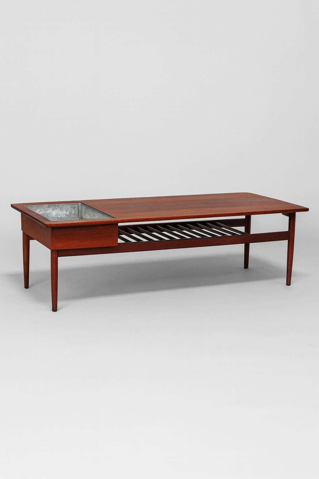 Scandinavian coffee table Samcom in teak – 1960s