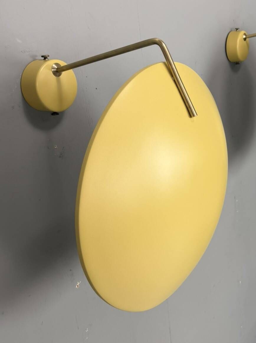 Bruno Gatta for Stilnovo - Model 232 Wall / Ceiling Lamps, Italy, 1962. Set of 2 pieces