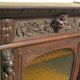 Gothic shelf showcase , solid oak