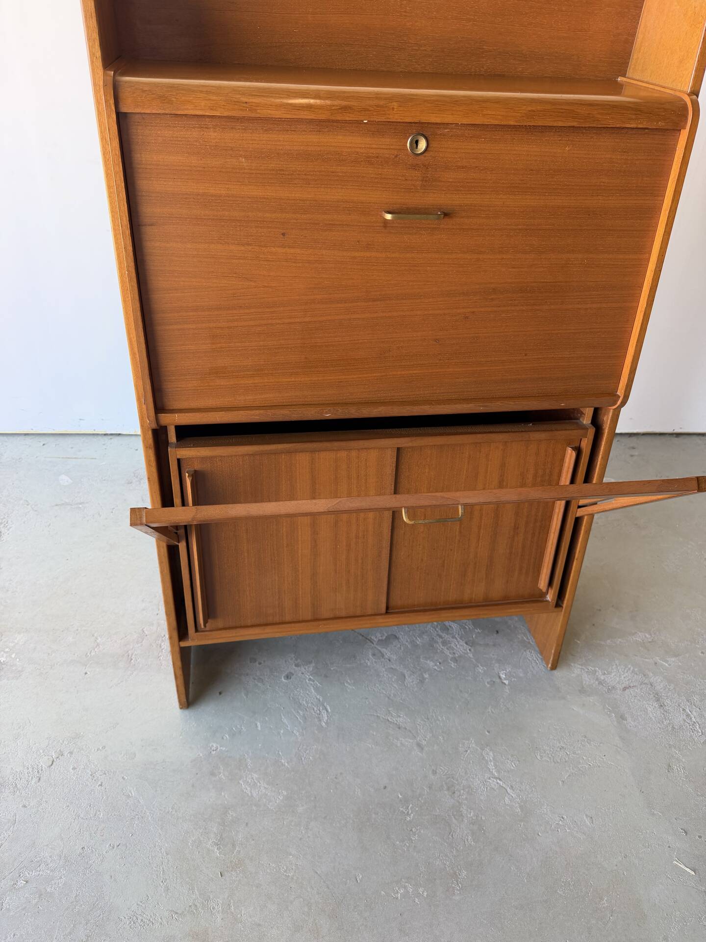Bureau secrétaire à abattant design attribué à René Jean Caillette
