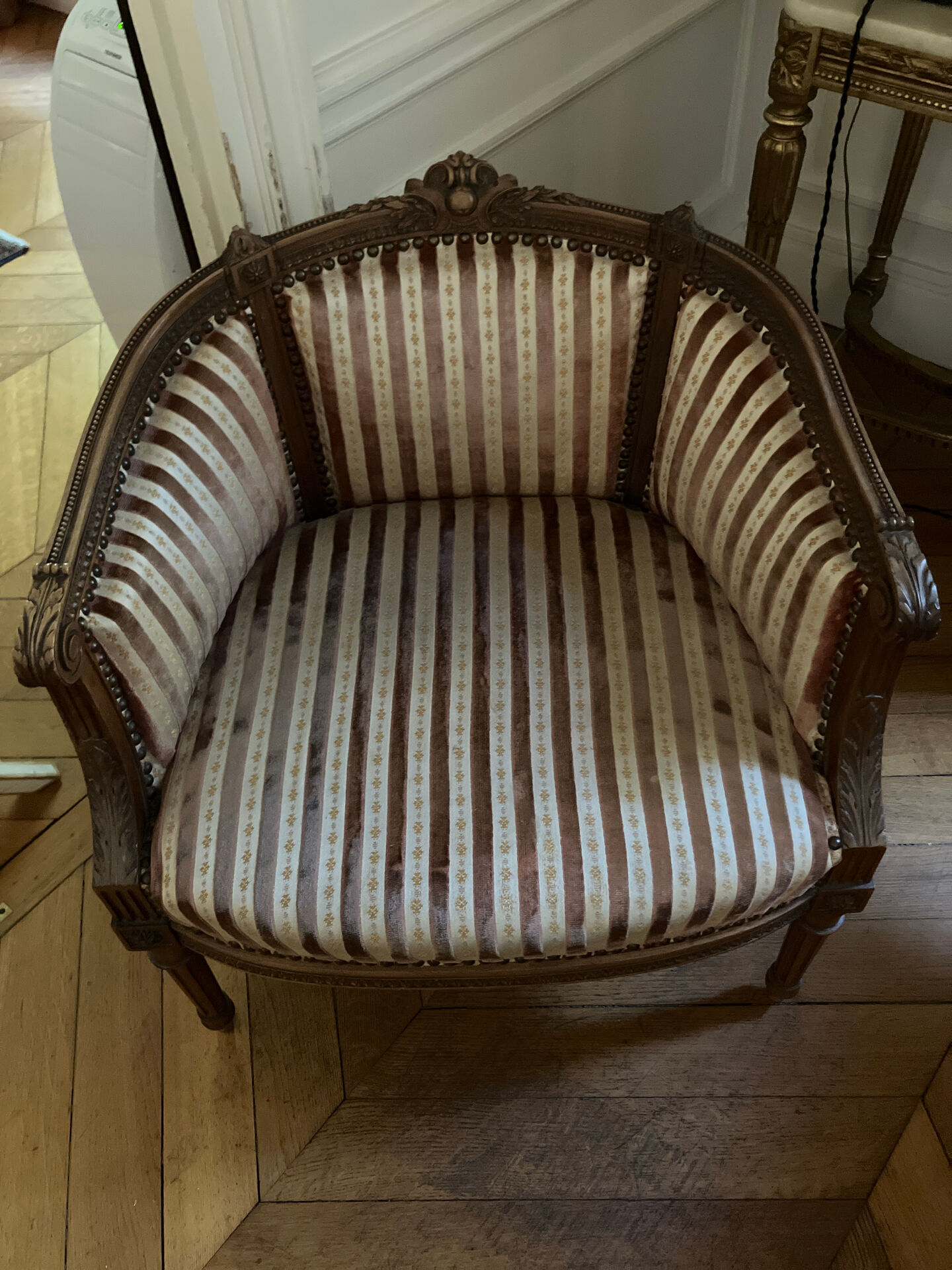 Paire de fauteuils L XVI