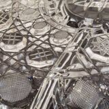 5-compartment crystal aperitif dish