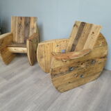 Paire de fauteuils touret original