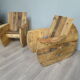 Paire de fauteuils touret original