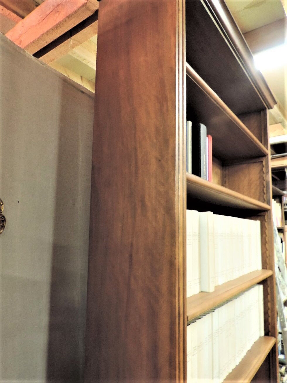Open bookcase in vintage teak