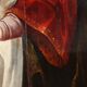Ancient painting "The Mystic Marriage of Saint Catherine" 16th century