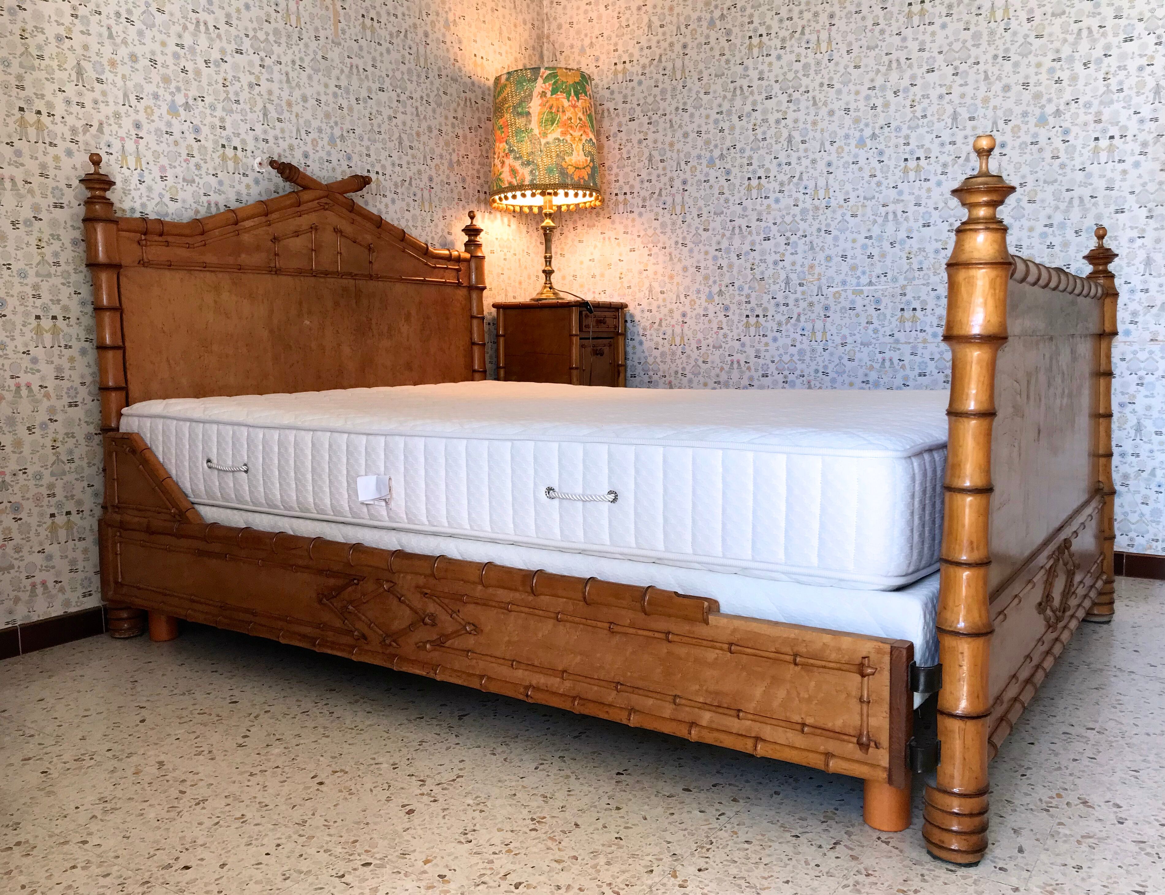 Bed bamboo collection circa 1870 Napoleon III