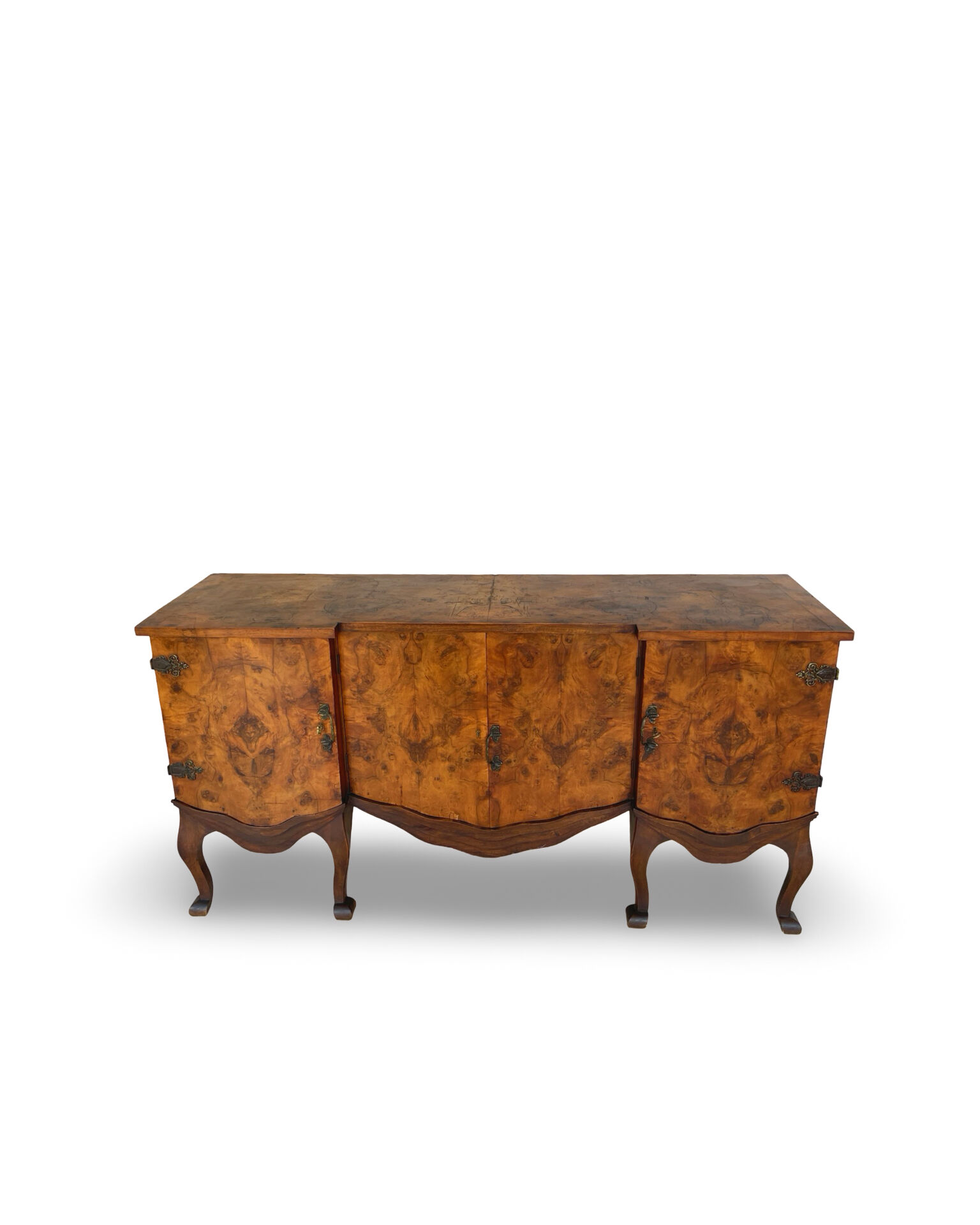 Walnut buffet, antique Italian, 1930s.