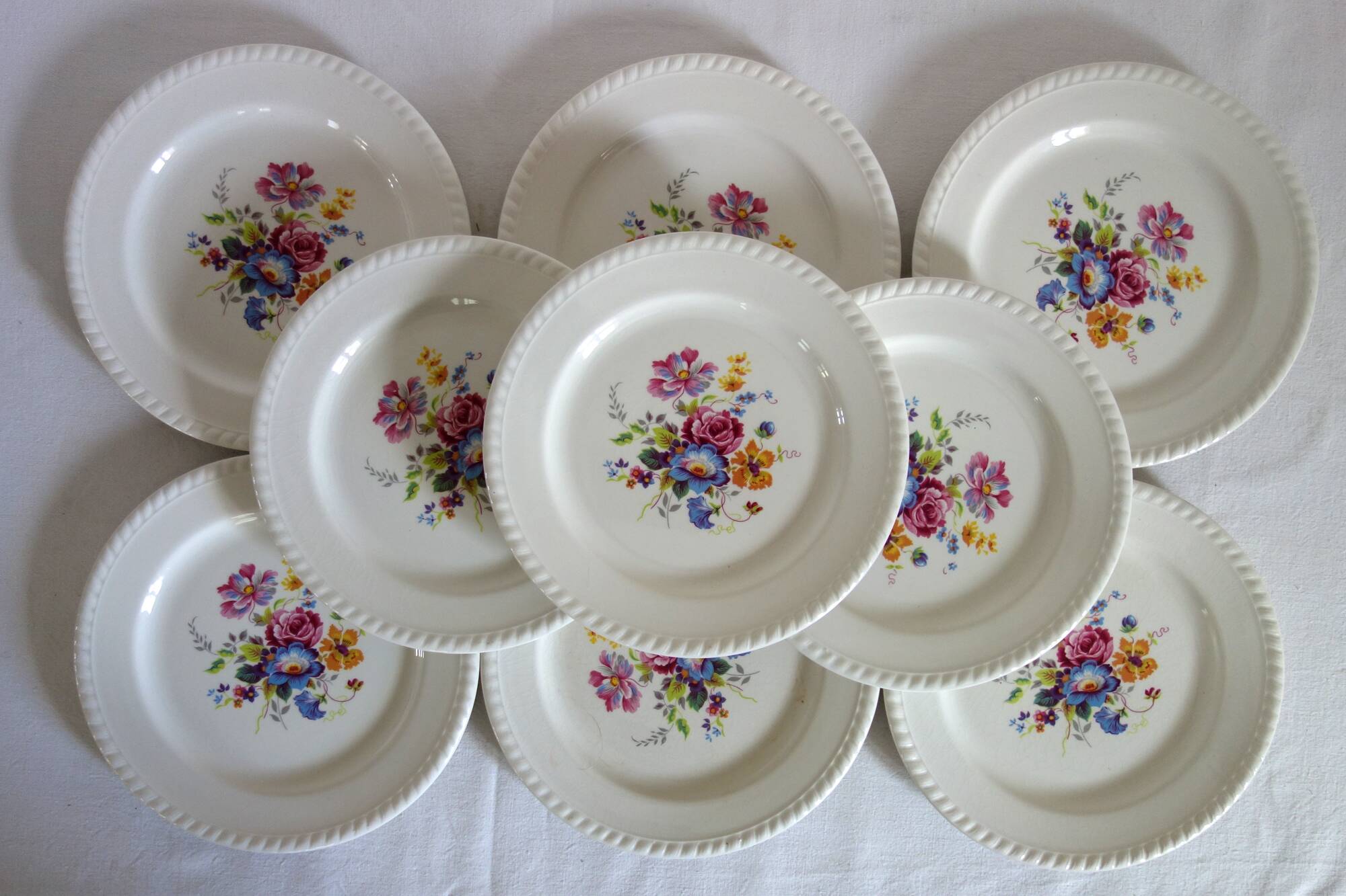 Vintage Luneville KG dessert service
