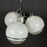 Large Italian globe pendant lamp by Gino Sarfatti, 1960s.