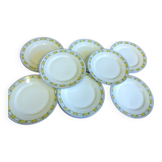 Lot de 12 assiettes porcelaine de Limoges