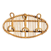 Porte manteau en rotin italien