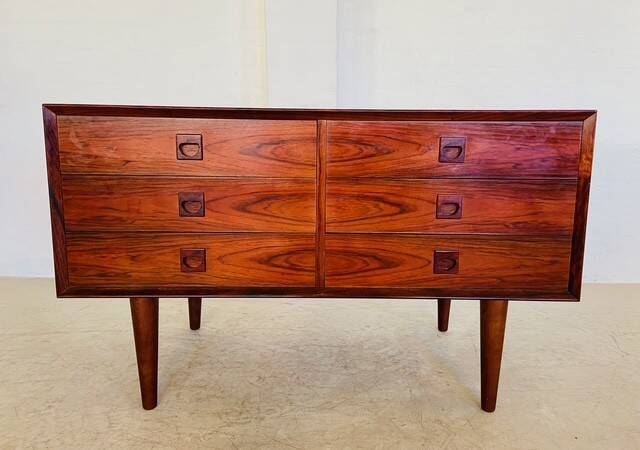 Commode vintage danoise en palissandre, style milieu du siècle, de la marque Brouers, années 1960