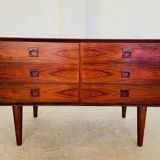 Commode vintage danoise en palissandre, style milieu du siècle, de la marque Brouers, années 1960