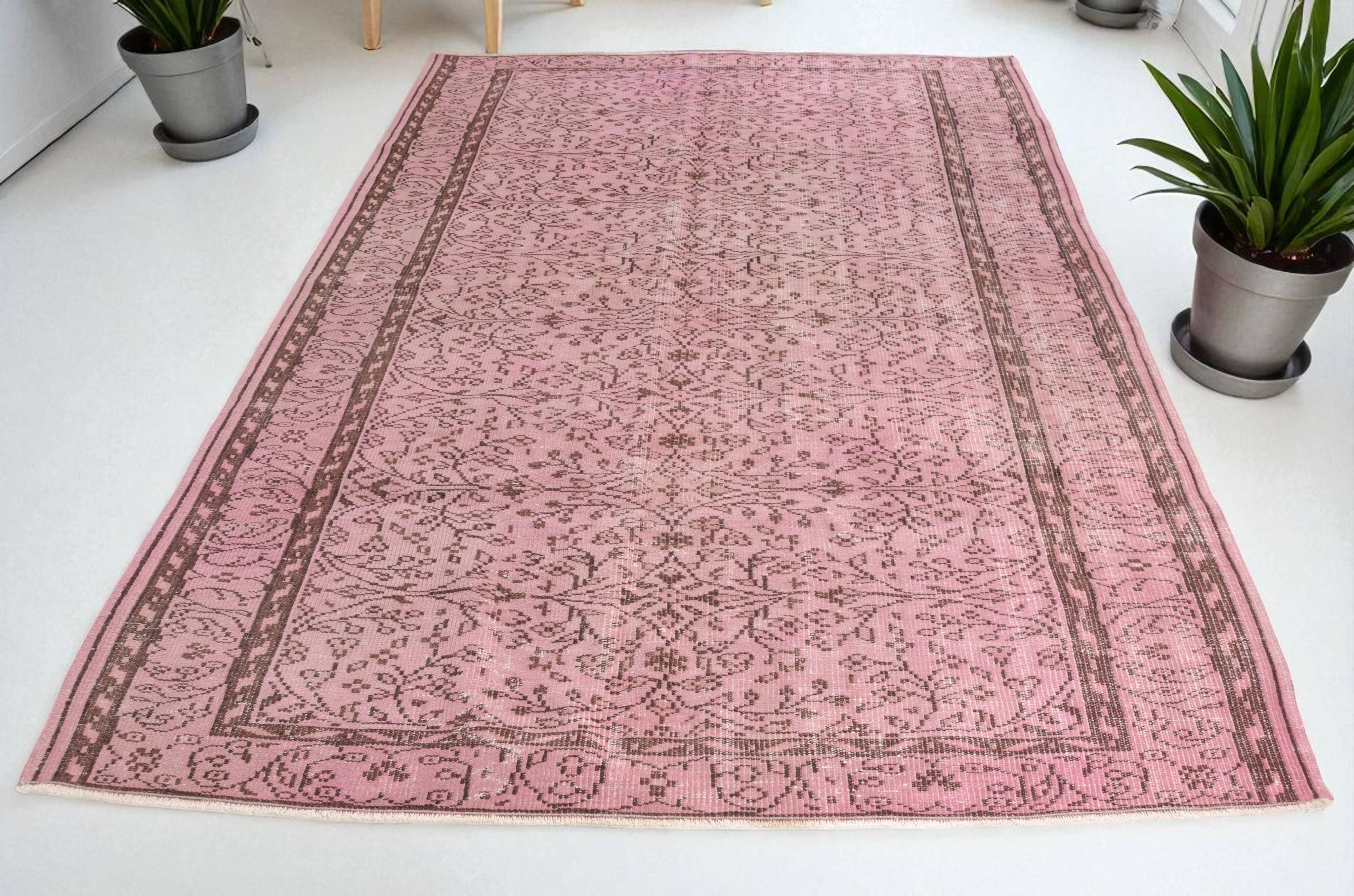 Home Living Oushak Pink Rug sku2520