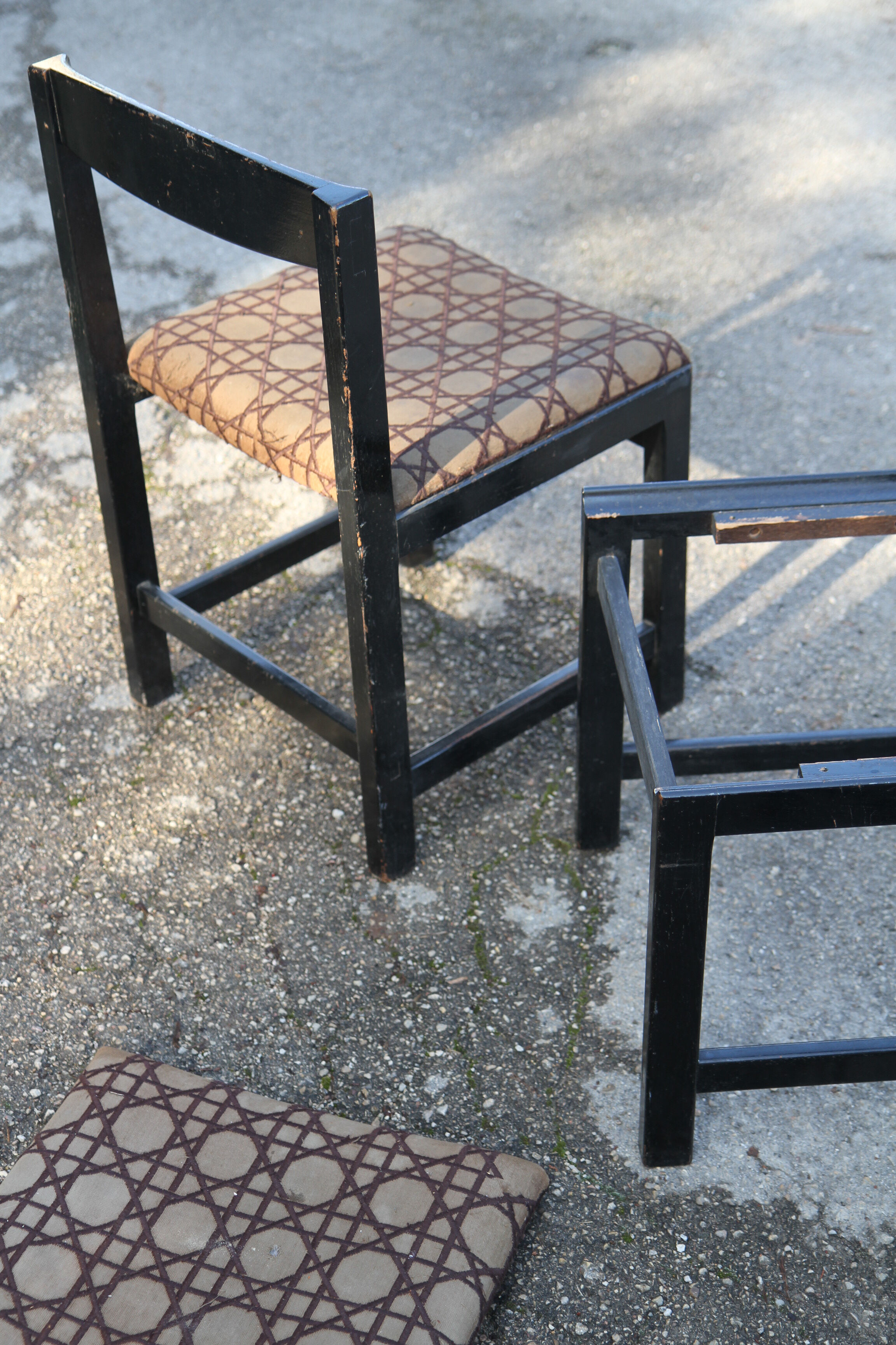 Black and blue chairs by Ulferts Tibro