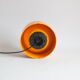 Applique murale en verre opalin vintage et en plastique oranje, années 1970