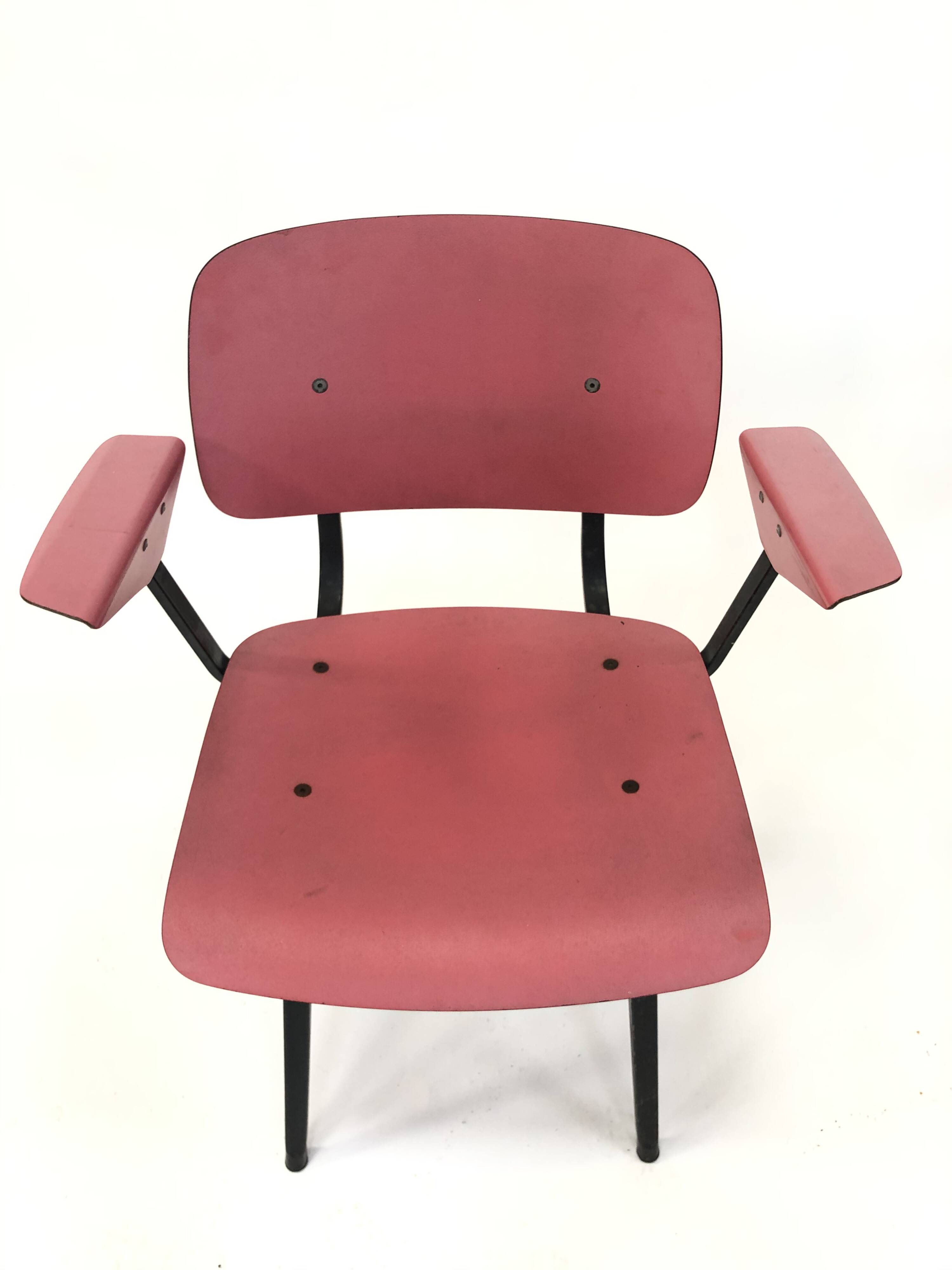 Set of 4 Friso Kramer Revolt chairs first edition with armrests