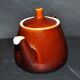 Vintage Villeroy Boch ceramic teapot 1960-70 chocolate caramel color