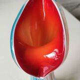 Arum Flower/Jack in the Pulpit Vase. Made of Murano blown glass. Height 20 cm