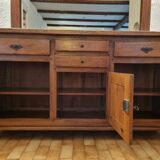 Country-style sideboard with 3 solid oak doors