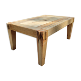 Table basse en bois huilé