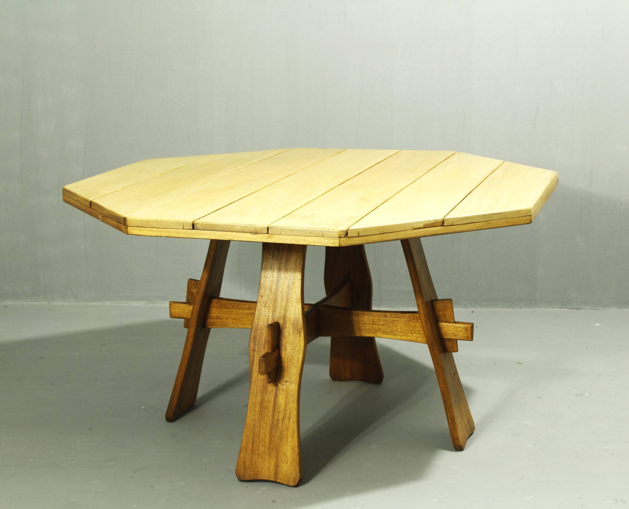 Brutalist Teak Garden Table, 1970s