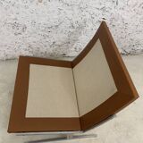 Scandinavian gold leather fireside chair, BO-561 by Preben Fabricius & Jørgen Kastholm