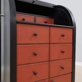 Vintage roller shutter cabinet Giorgetti 1980s