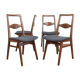 Chaises de salle à manger en teck du milieu du siècle par Karl Nothhelfer, années 1950, Ensemble de 4