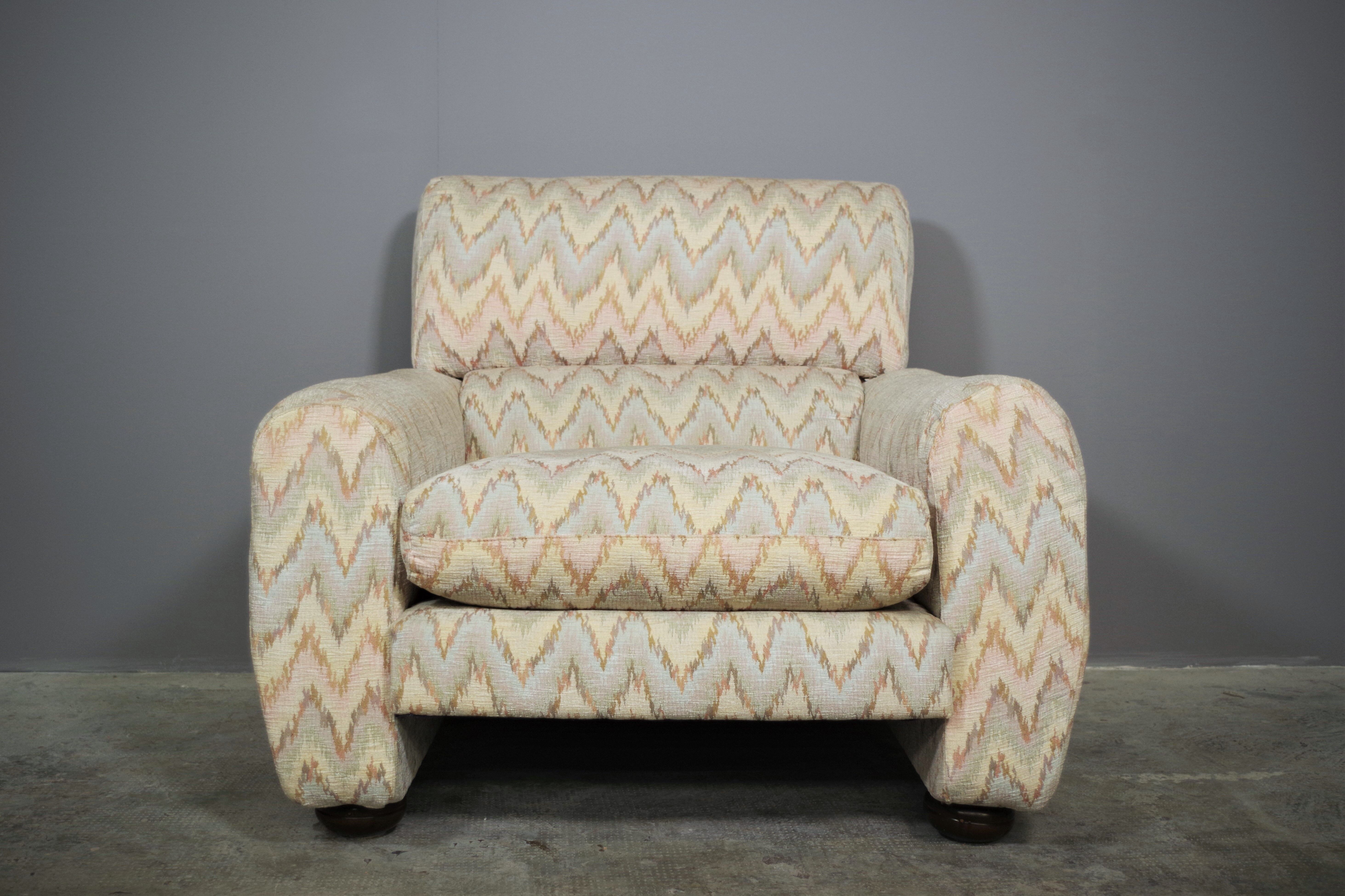 Missoni armchairs, 1970s, set of 3