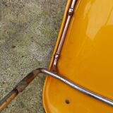 Paire de chaises traineaux Orange