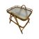 Table d’appoint en rotin vintage en bambou rotin