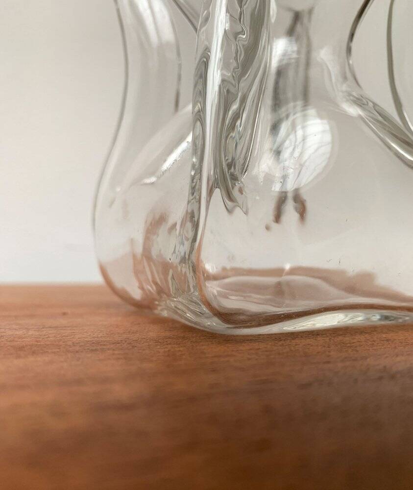 Vintage glass bottle Kluk Kluk Danish from Holmegaard