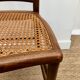 6 chaises bistro avec assise en cannage