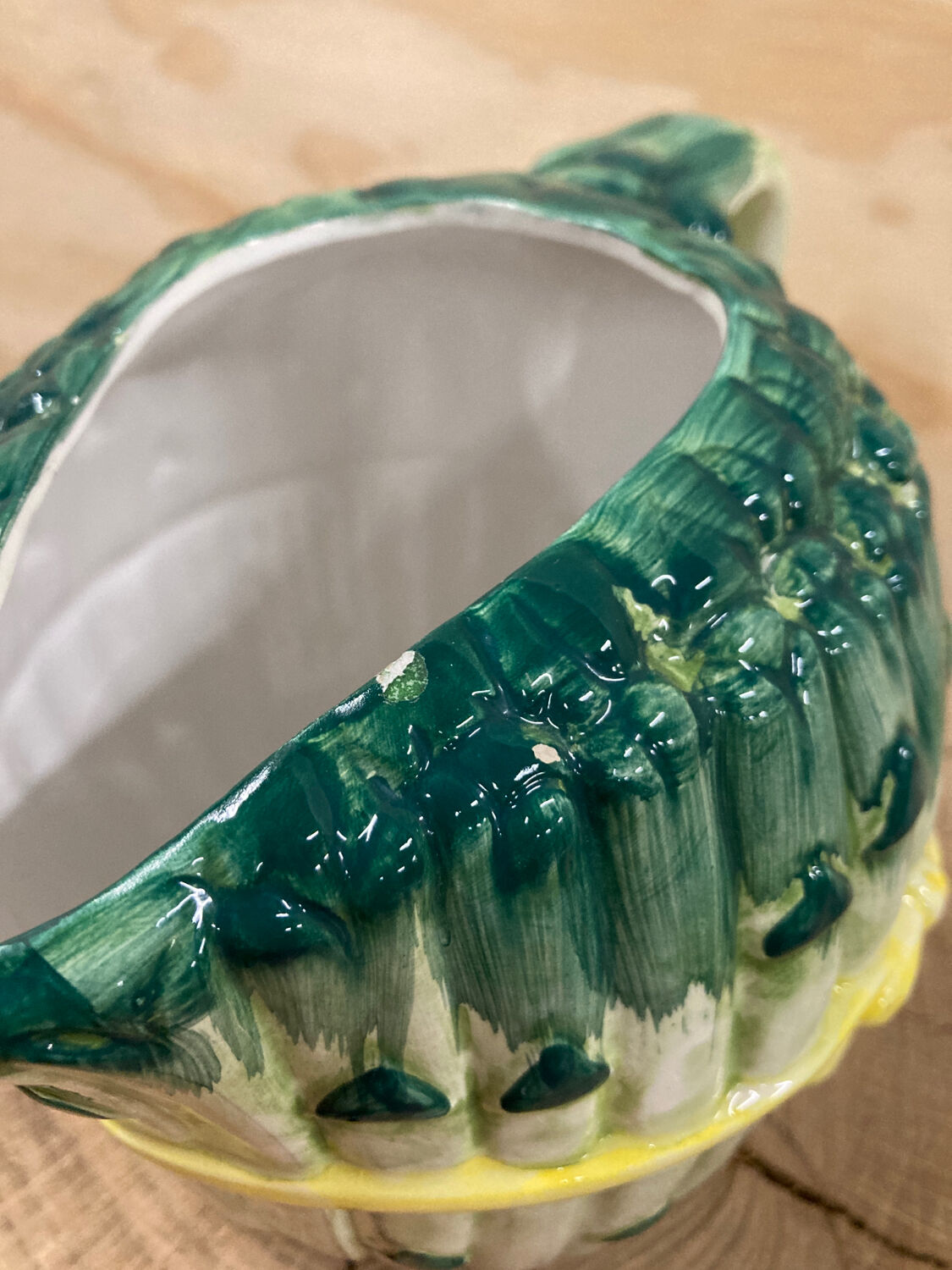 Ceramic asparagus slushy pitcher