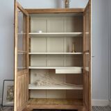 Raw wood display case