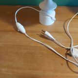 2 vintage 60's wooden bedside lamps