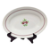 Oval shallow dish Moulin des Loups Orchies model Two Roses