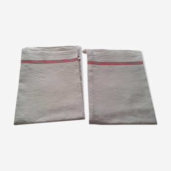 2 linen tea towels