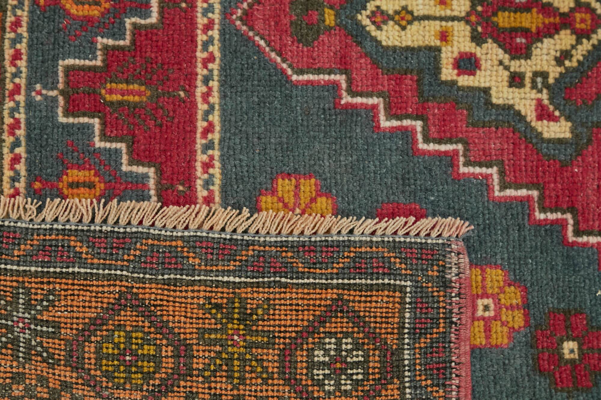 Turkish Vintage Anatolian Rug 131 cm x 222 cm