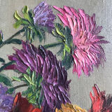 Bouquet of flowers - painting by Primo Dolzan - 1930s